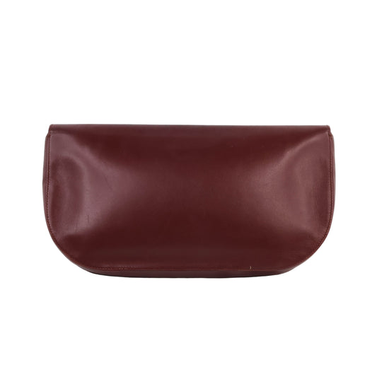 Cartier Flap Clutch Burgundy