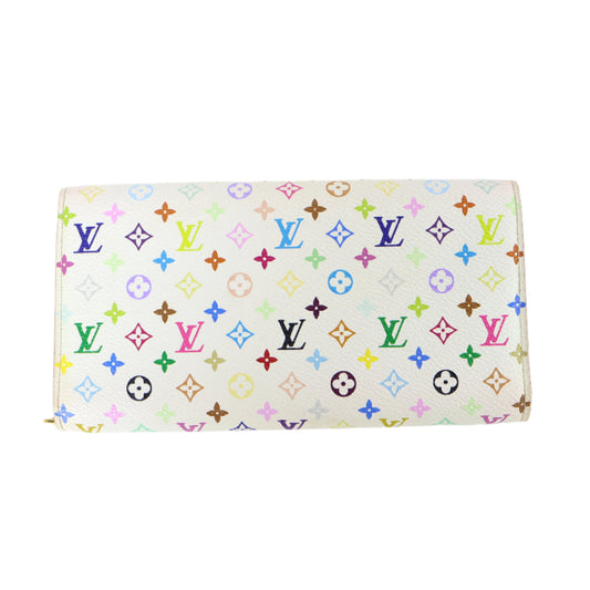 Louis Vuitton Sarah Wallet Multicolor White