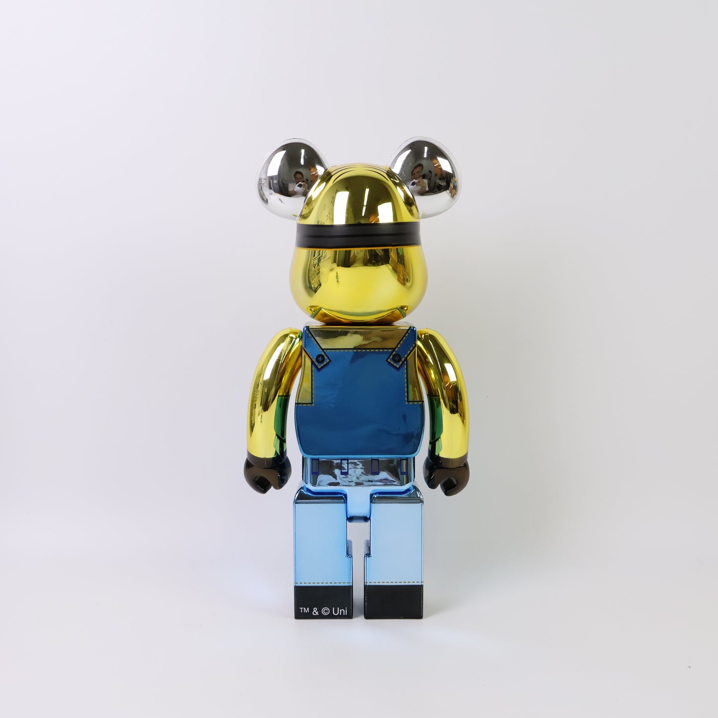 Bearbrick Minions Dave Chrome 400%+100%