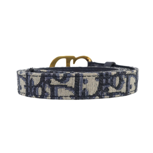 Christian Dior Belt Blue Oblique 70