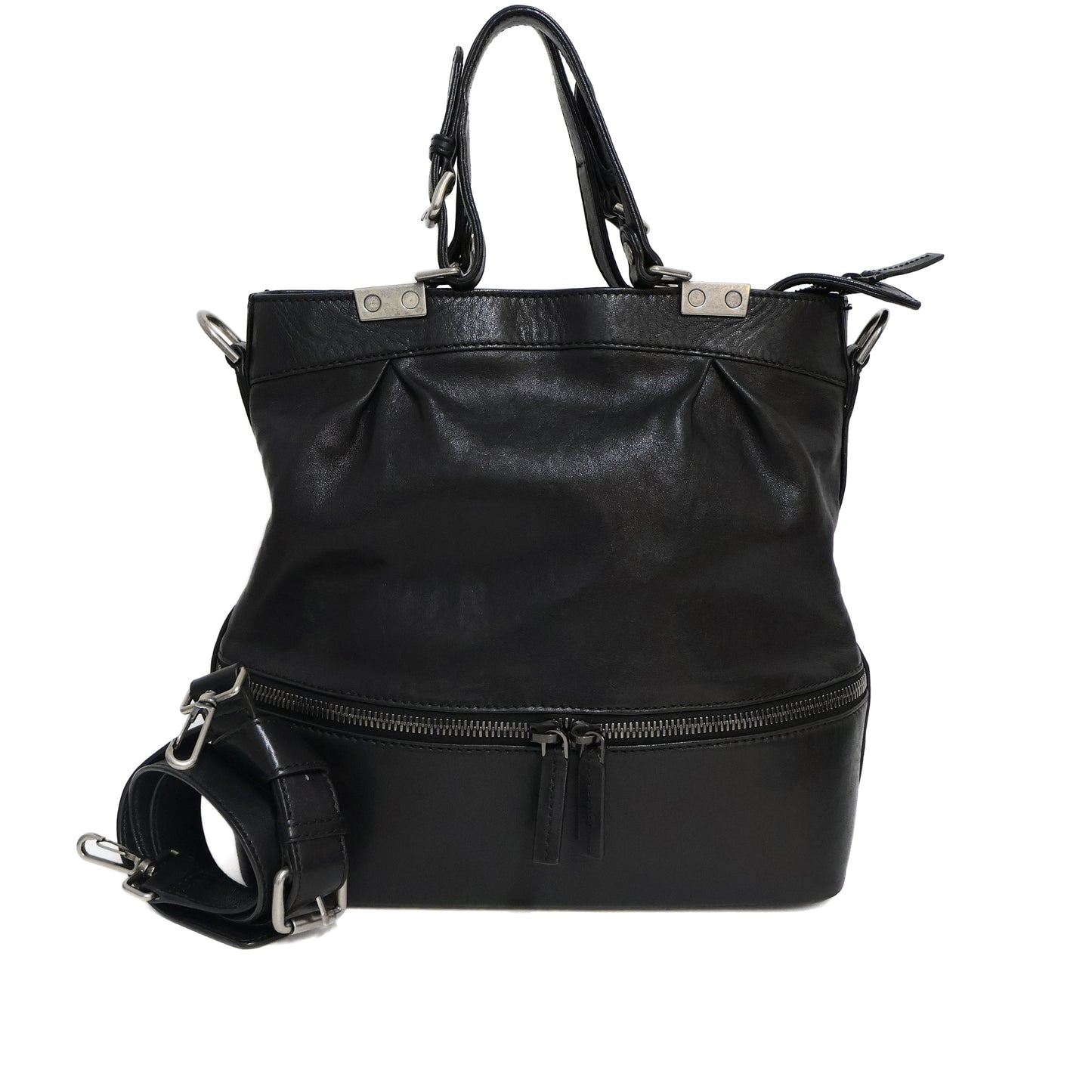Boyy Tote Zip Black Strap Black
