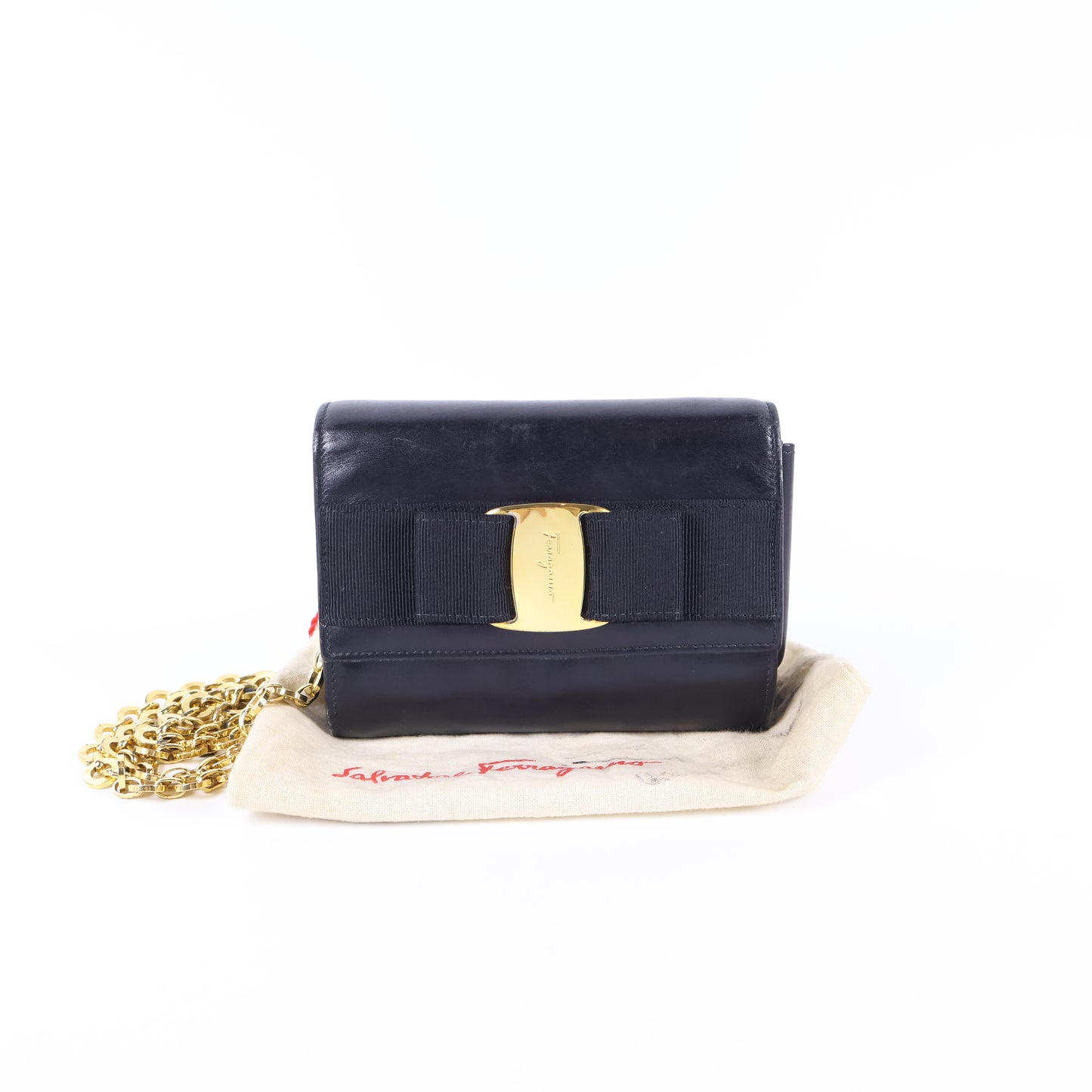 Ferragamo Mini Flap Bag Black