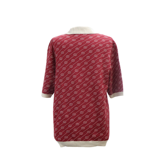 Gucci Polo T-Shirt Red GG size M