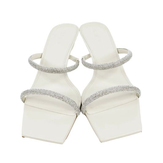 Cult Gaia Sandals Heels Nami Crystal White 40