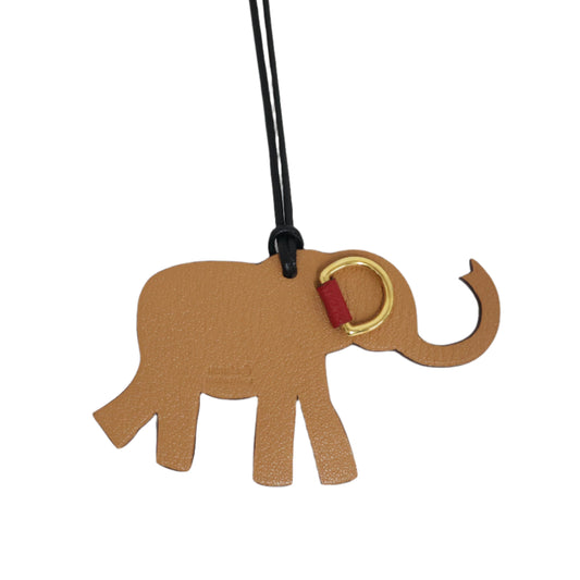 Hermes Petit H Elephant Charm Gold