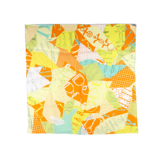 Hermes Silk 70x70 Yellow Orange Blue Trim