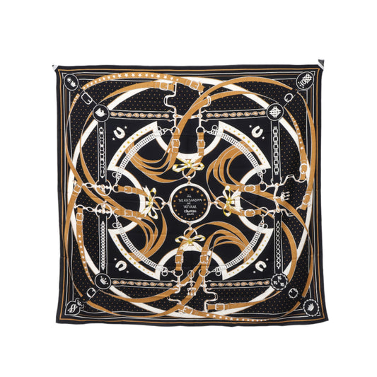 Hermes Carre 140x140 Black Brown