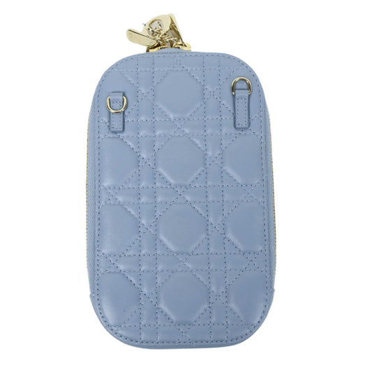 Christian Dior Phone Holder Cannage Cloud Blue