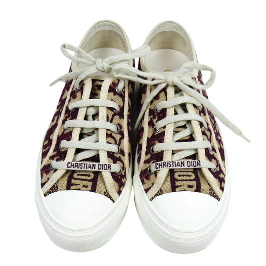 Christian Dior Sneakers Oblique Burgundy
