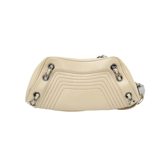 Chanel Lax Tassel Shoulder Bag Beige