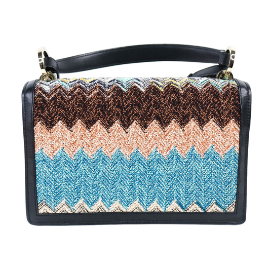 Missoni Flap Bag Crochet Knit/Leather
