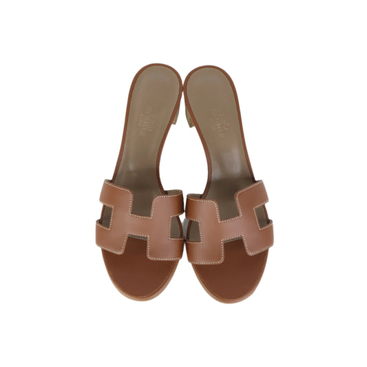 Hermes Oasis Sandals Gold 36