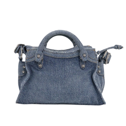 Balenciaga XS Neo Cagole City Denim