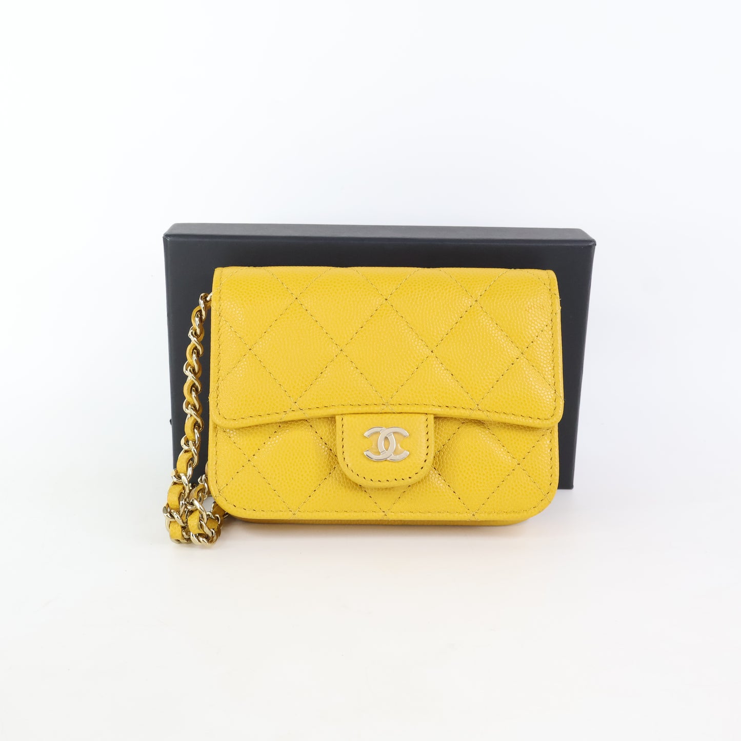 Chanel Wallet on Chain Yellow Caviar