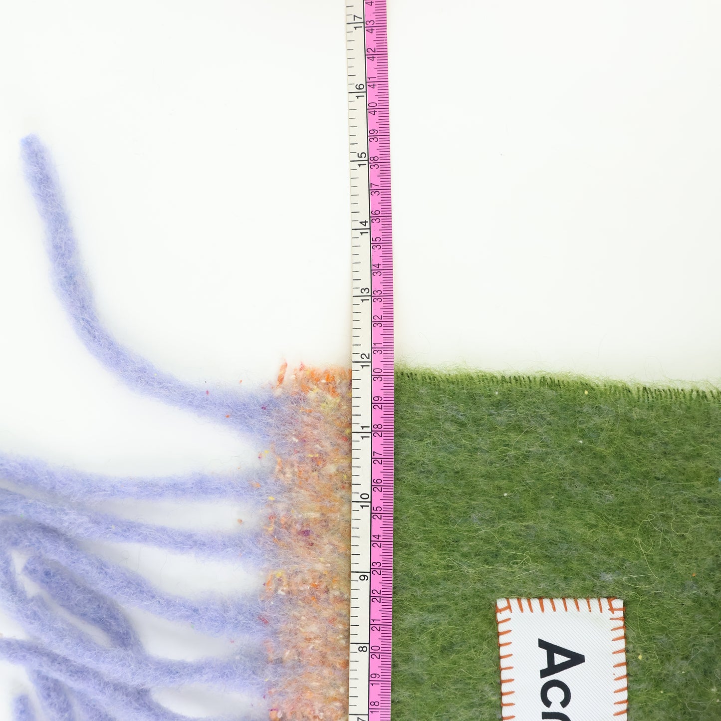 Acne studio Scarf Green Fringe Alpaca