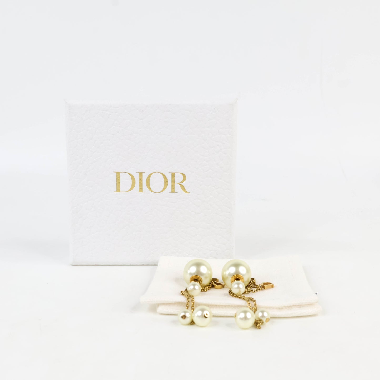 Christian Dior Earrings Tribal Chain