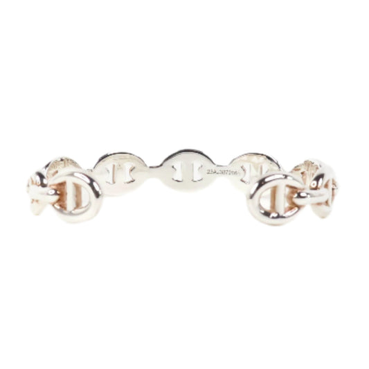 Hermes Chaine D'ancre Cuff Bracelet Silver