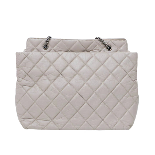 Chanel Reissue 2.55 Greige Tote Shoulder Grey
