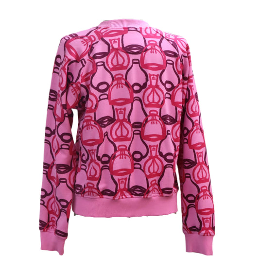 Hermes Rose Tapioca Cotton Crew Neck Sweatshirt