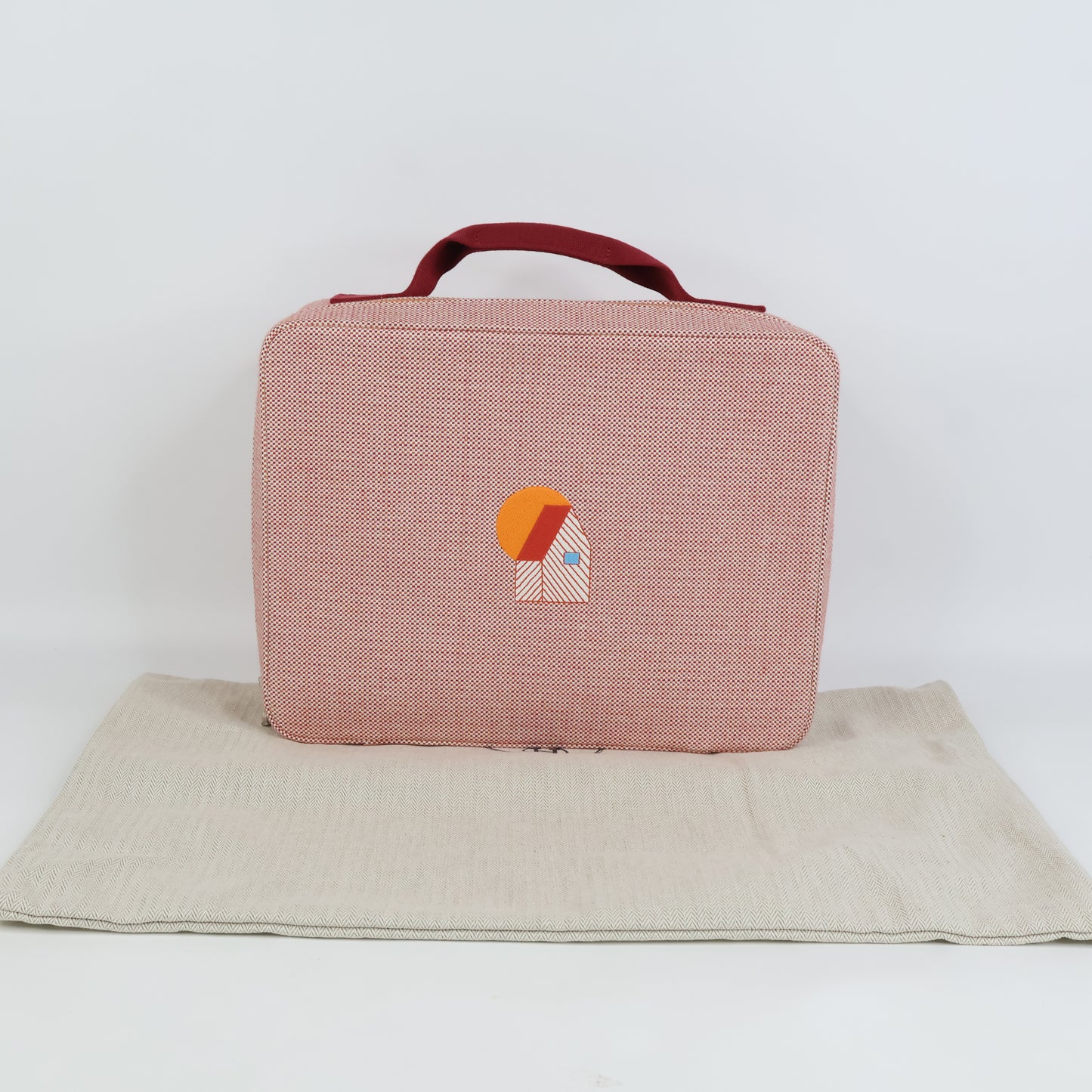 Hermes Les Cabanes Case Orange Framboise