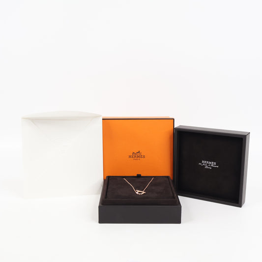 Hermes Necklace Finesse Diamond Rosegold