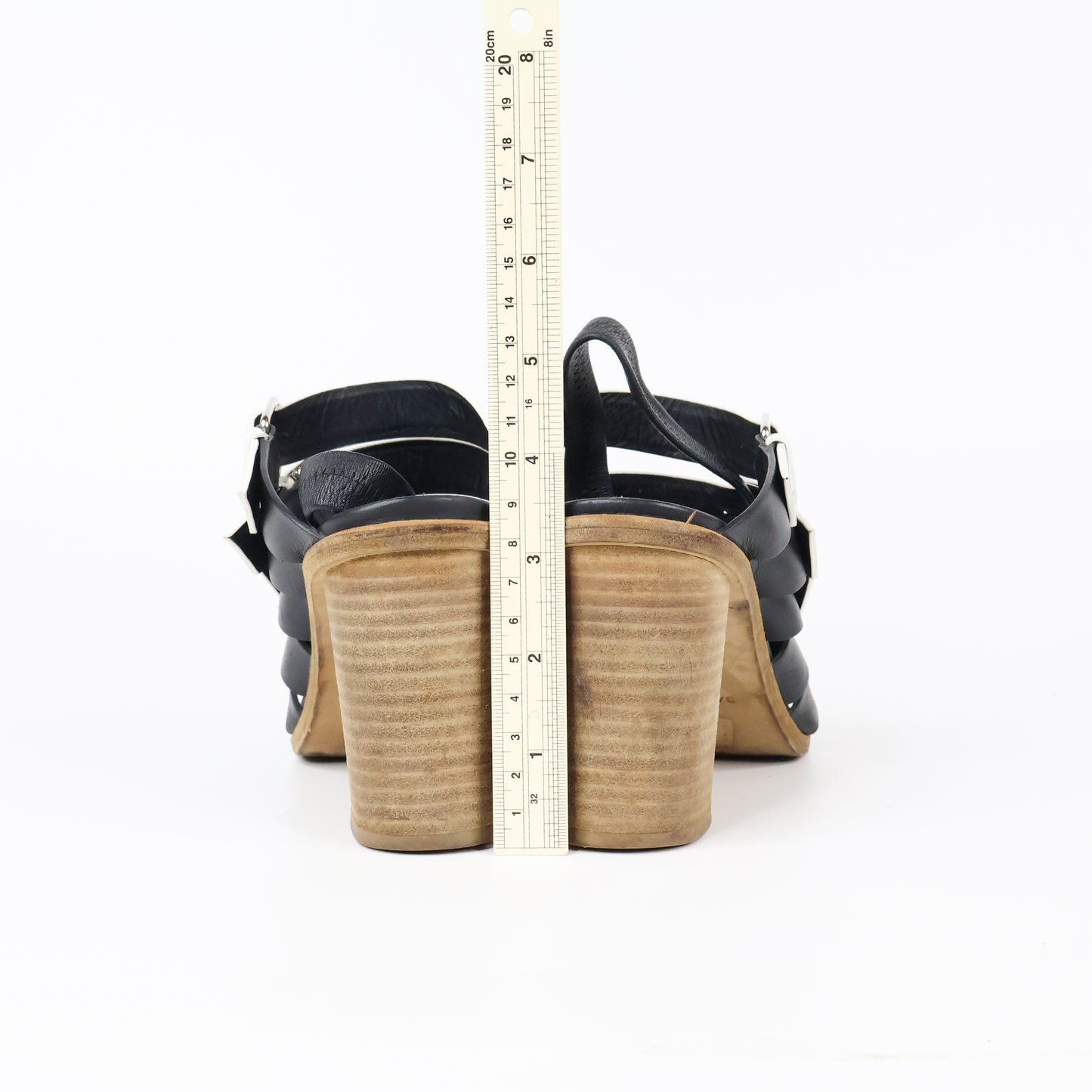 Balenciaga Sling back Sandals Black White 37.5