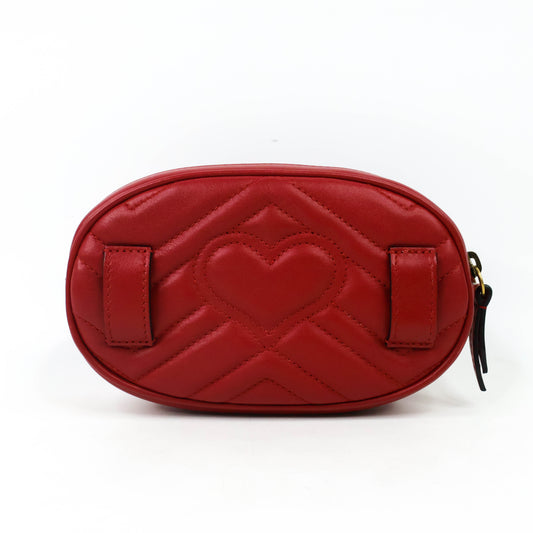 Gucci GG Marmont Belt Bag Red