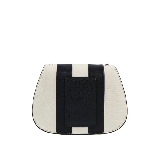 Tod's Flap Bag Black White Crystal