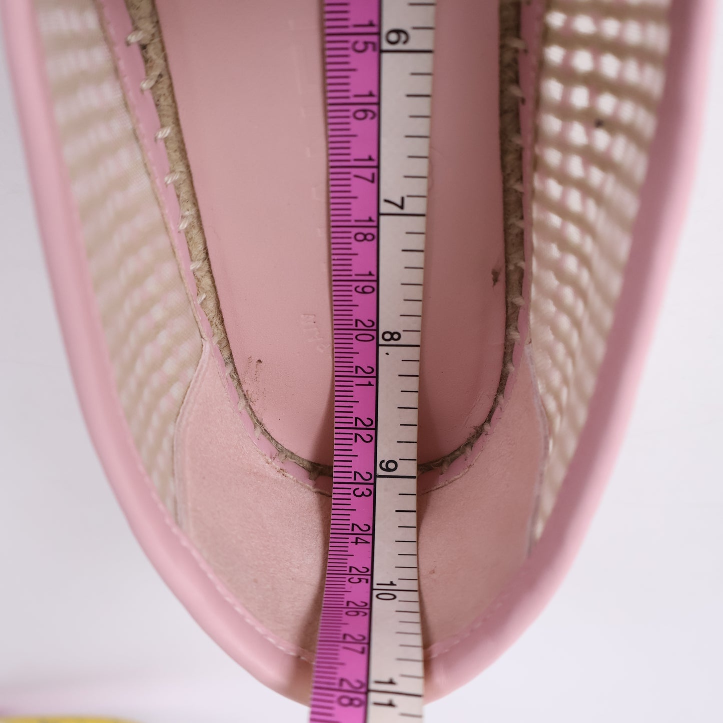 Chanel Espadrilles Mesh Light Pink Beige 37