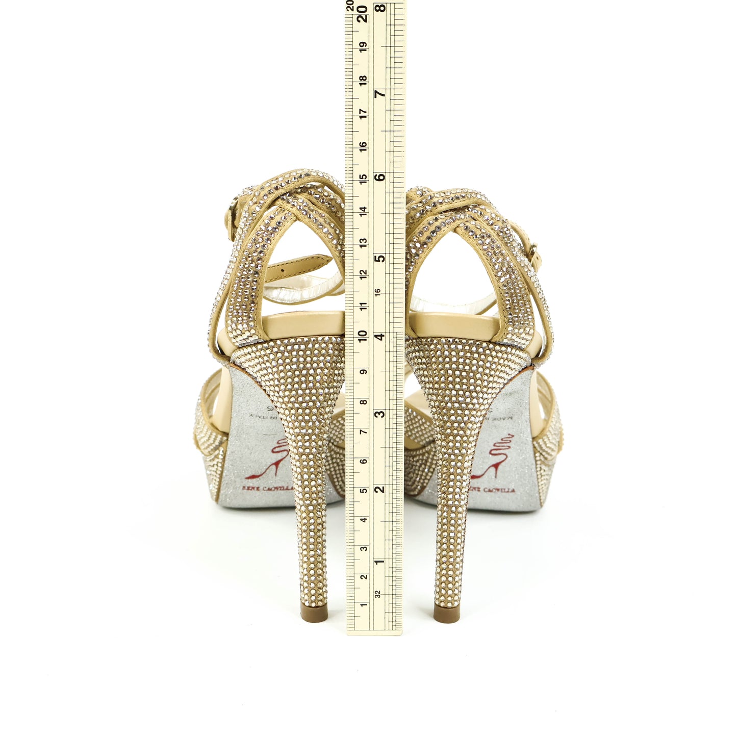 Rene Heels Crystal Beige 36