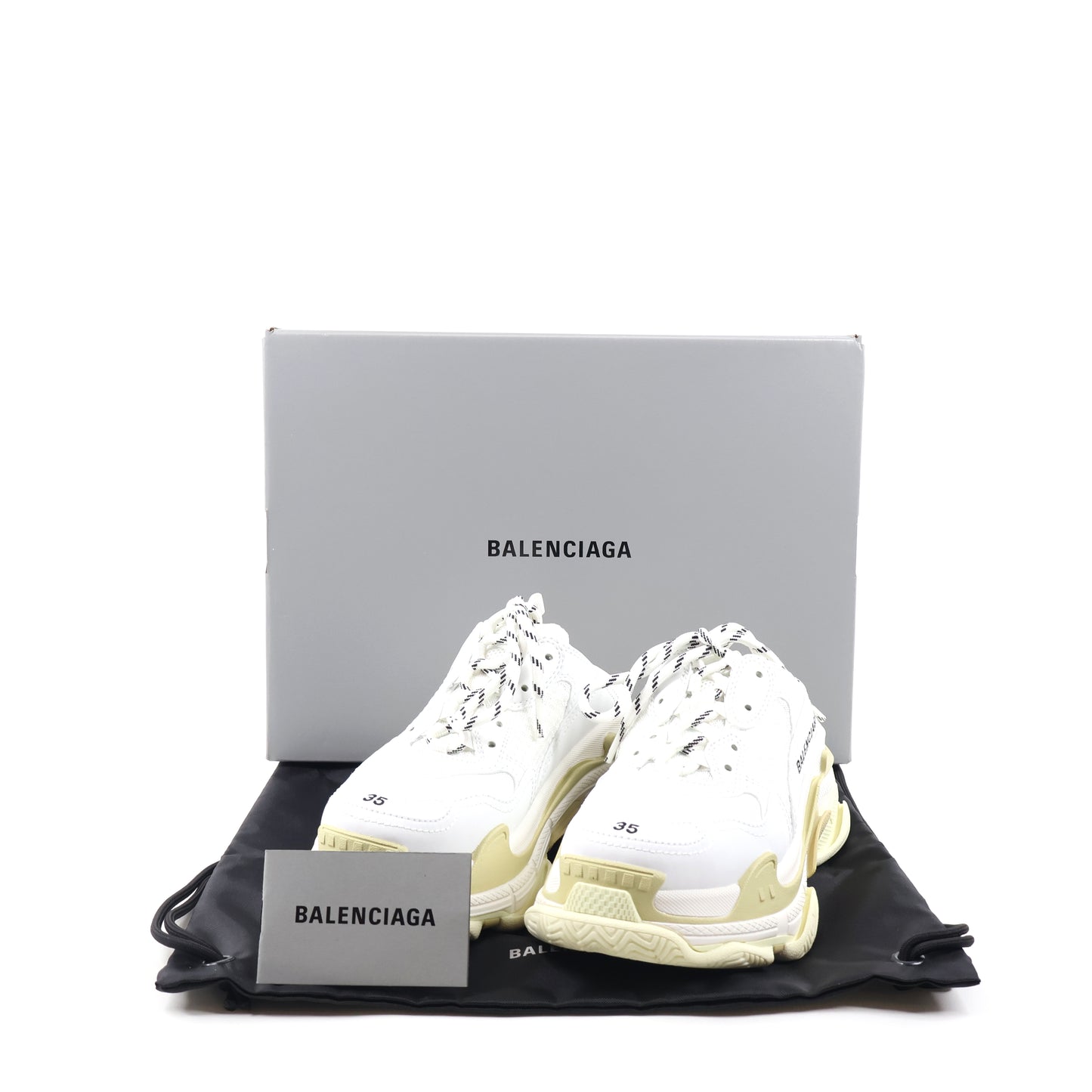 Balenciaga Triple S Sneakers Slip On White 35