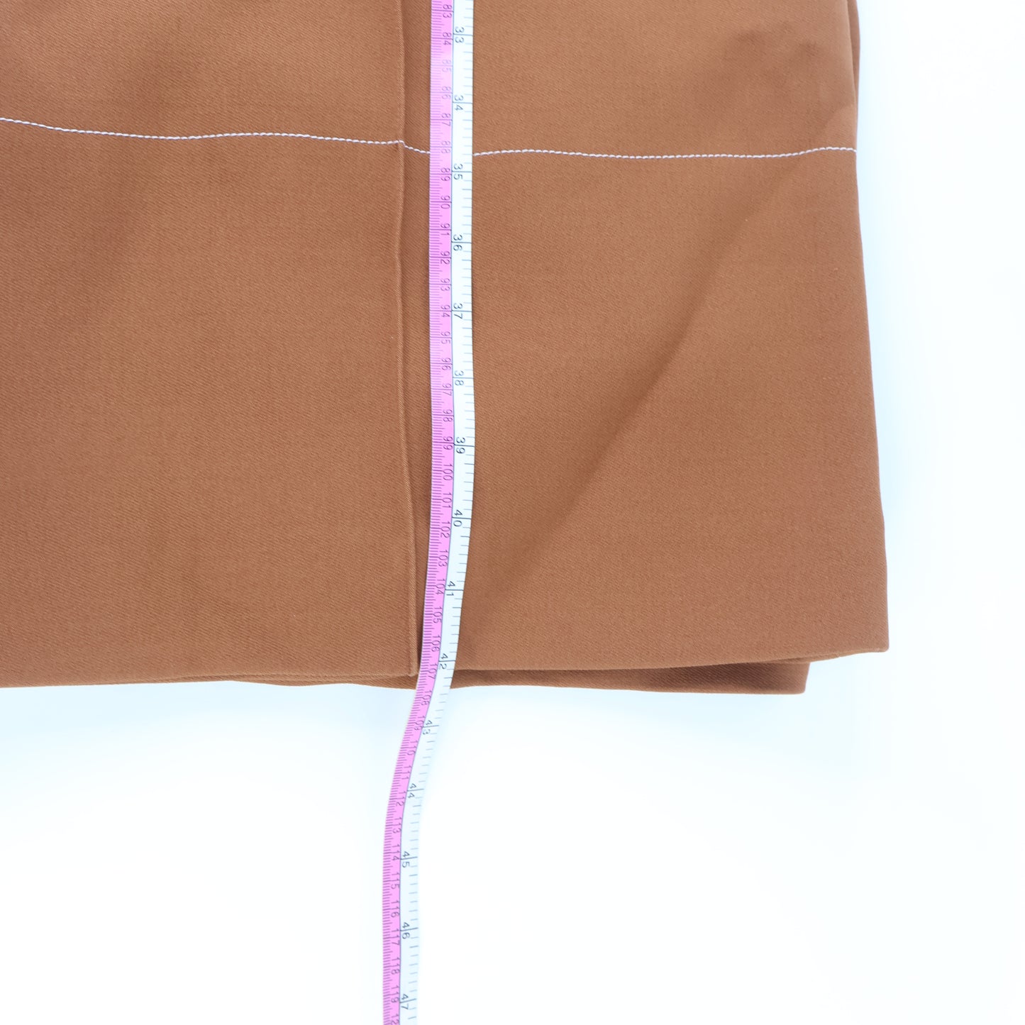 Celine Pants with Belt Brick Brown