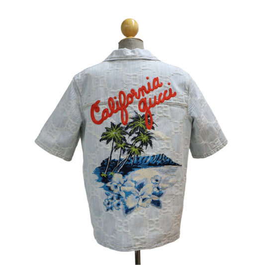 Gucci Denim Shirt "California Gucci" Size 44