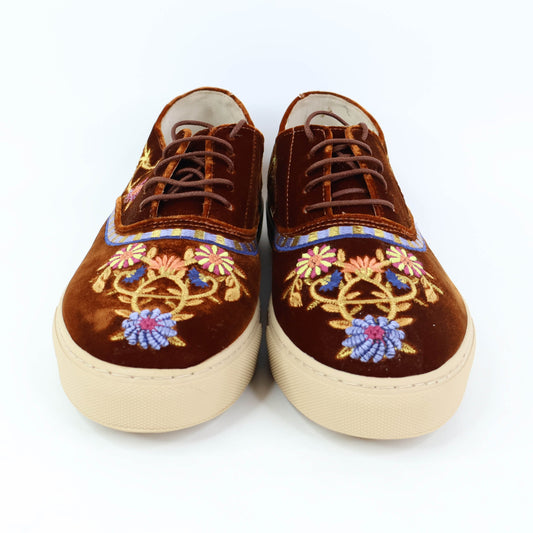 Fratelli Rossetti Sneakers Velvet Red 38.5