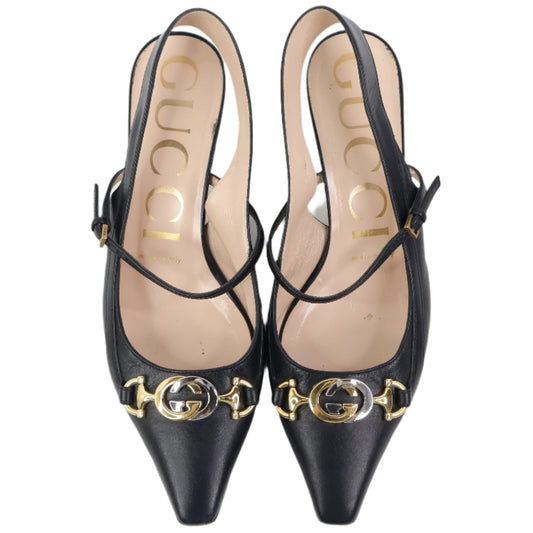 Gucci Pumps Sling Back Black