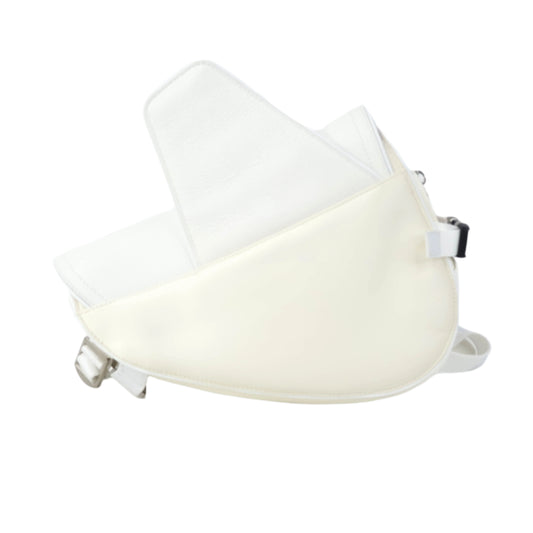 Christian Dior x Sachi Saddle Crossbody White