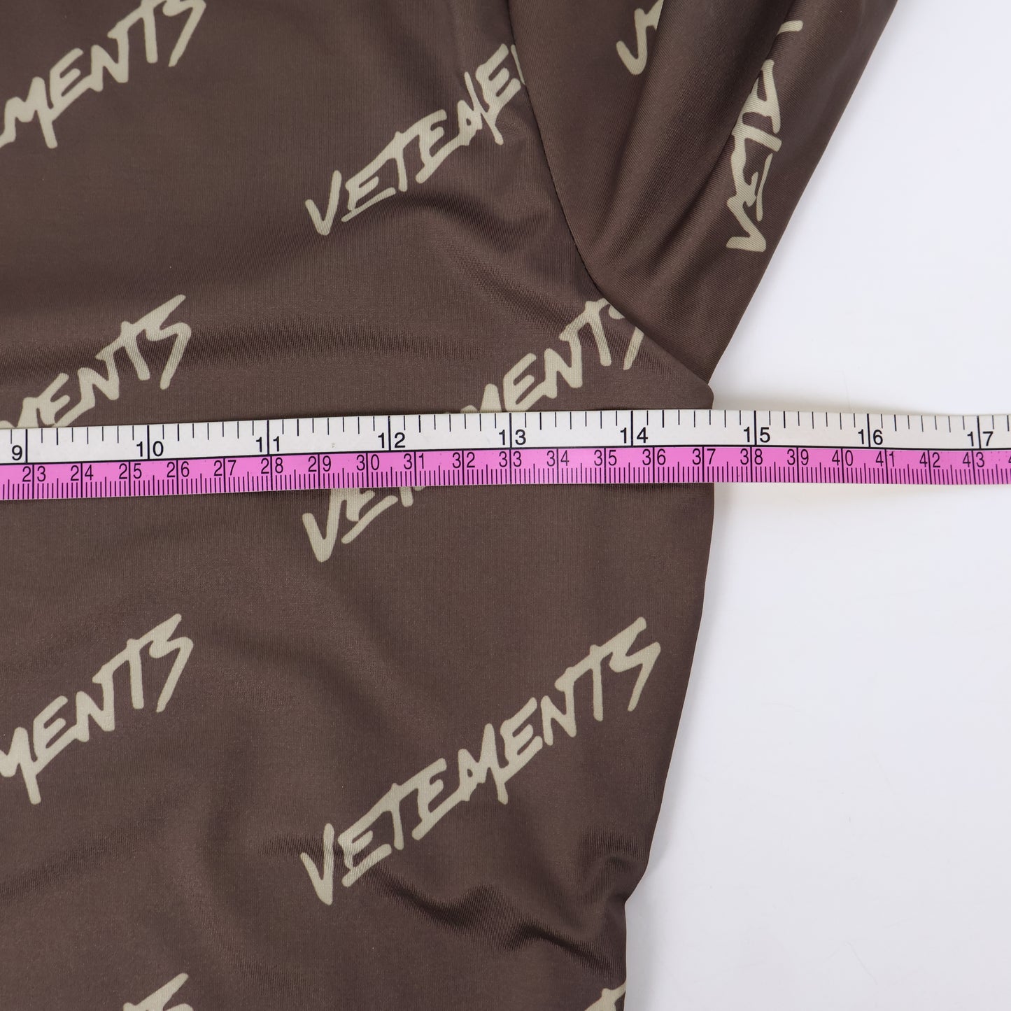 Vetments Dress Brown Print Logo