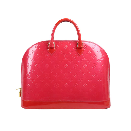Louis Vuitton Alma GM Monogram Vernis Rose Pop
