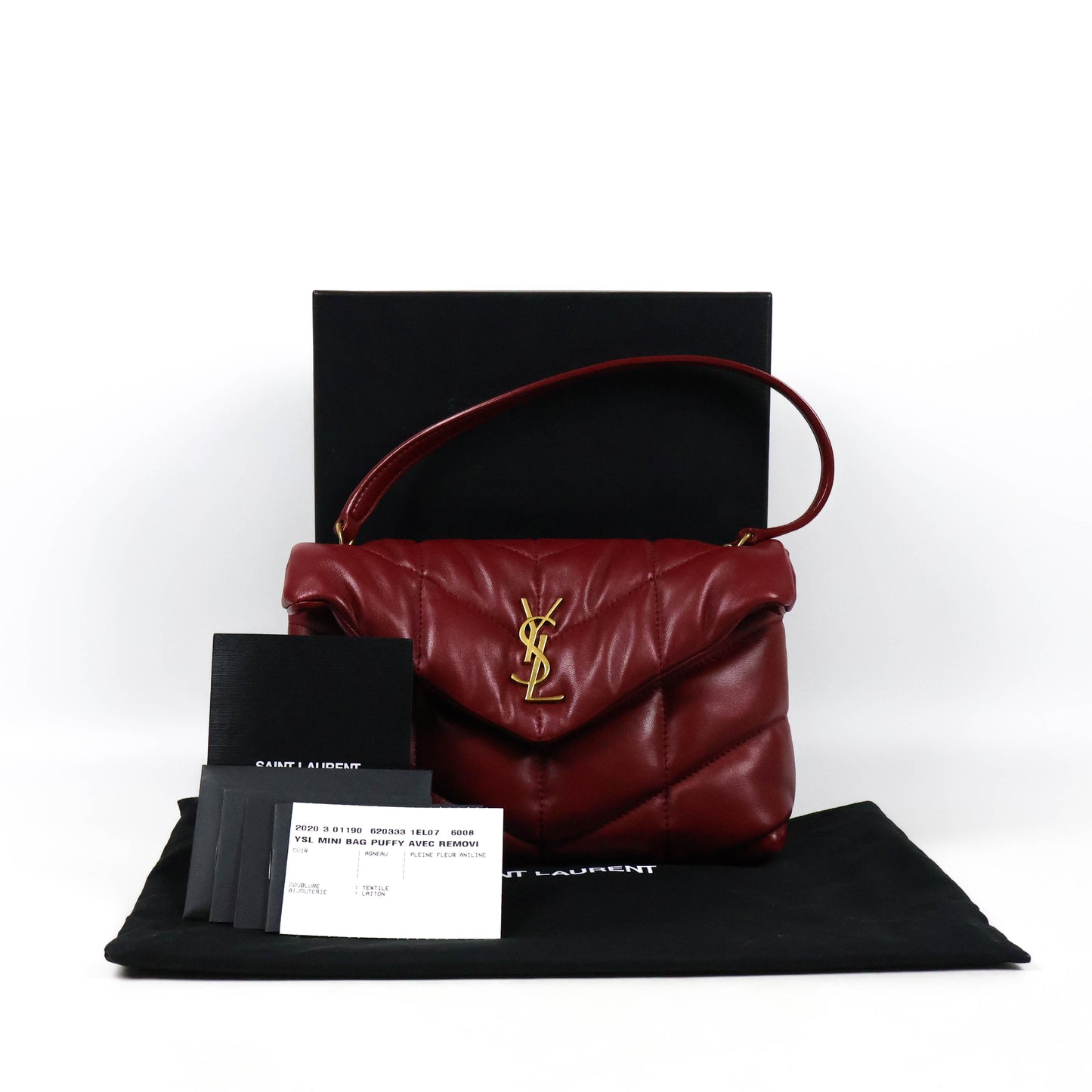 Saint Laurent Mini Bag Puffy Red