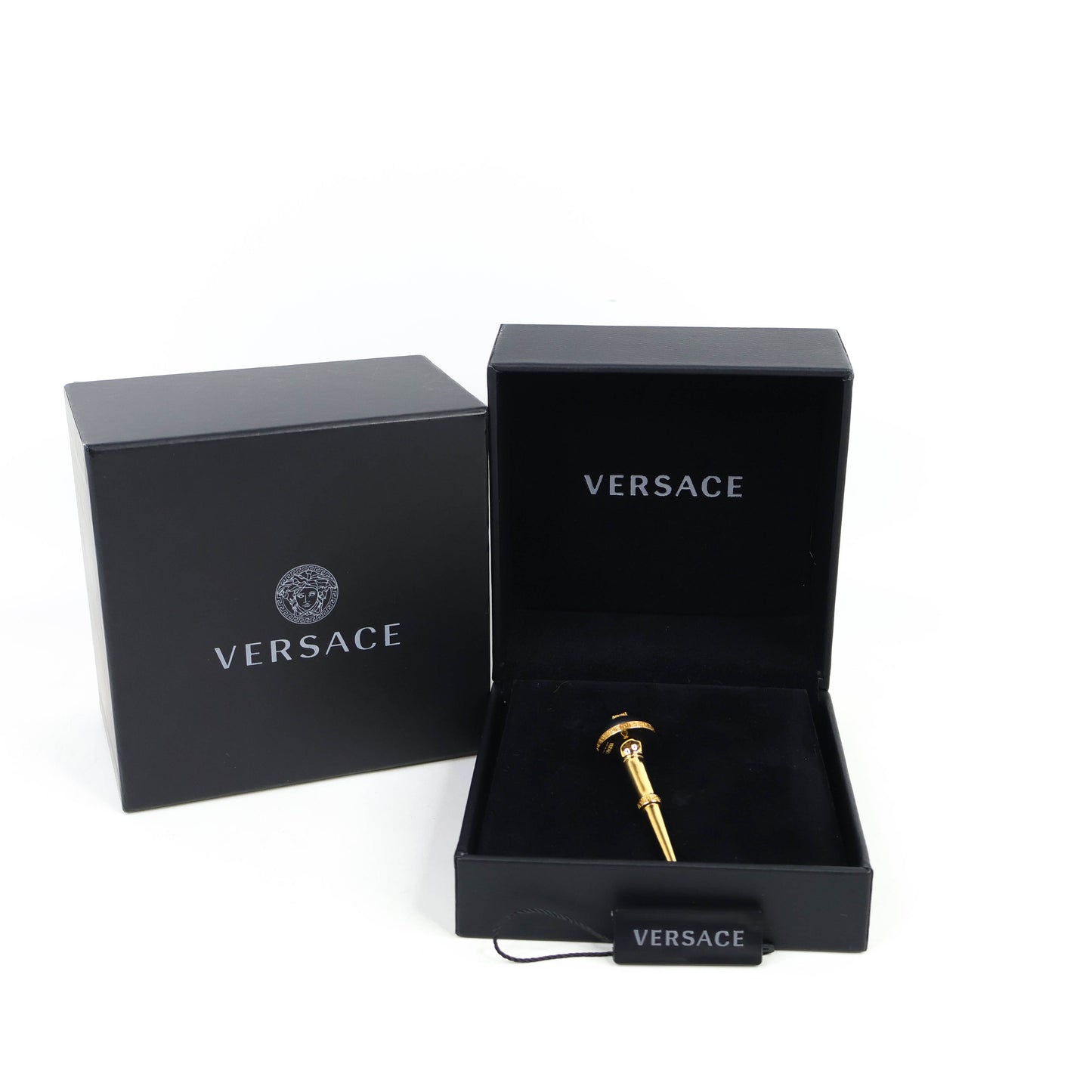 Versace Pearl Spike Earring Gold
