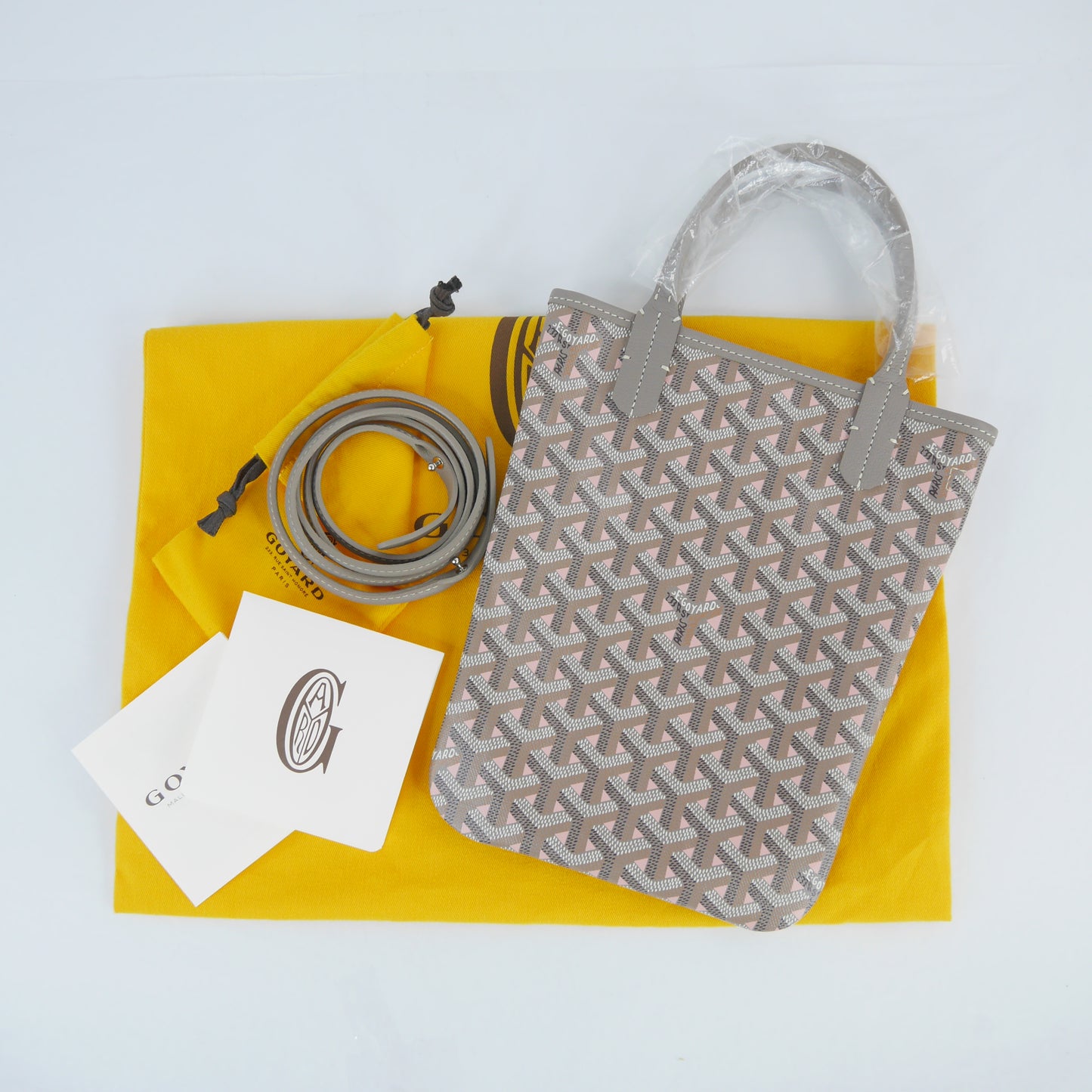 Goyard Sac Poitiers PM Grey Pink Limited