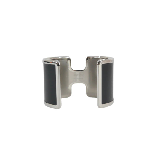 Hermes Cuff Bracelet Manchette Olympe Black