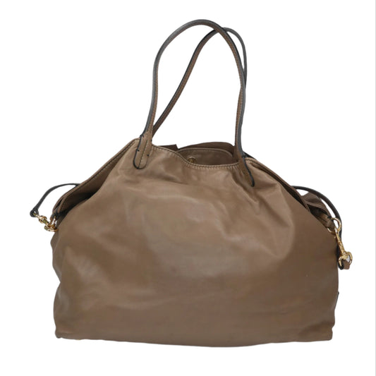 Valentino Rose Tote Bag Taupe Brown