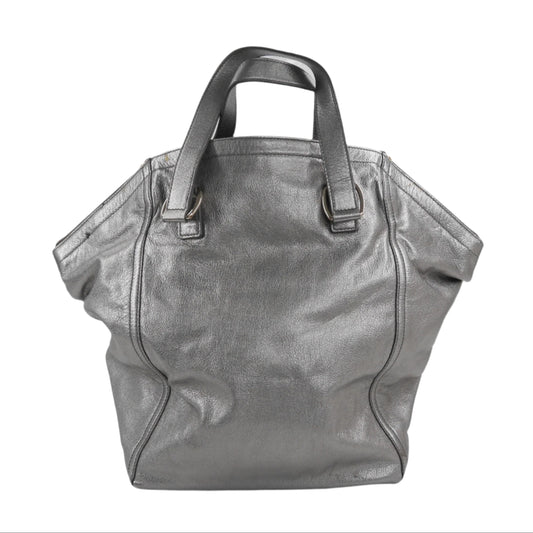 Saint Laurent Down Town Metallic Silver