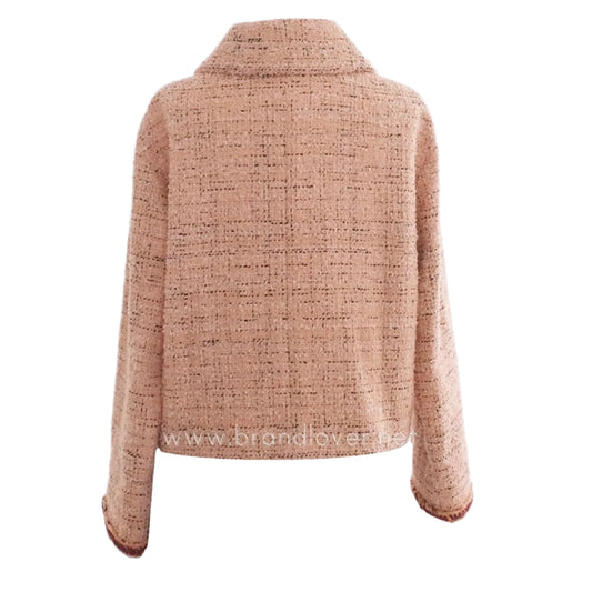 Chanel Jacket Tweed Pink