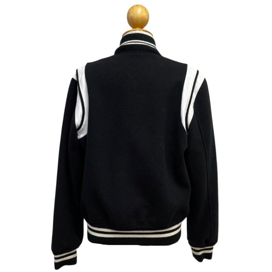 Saint Laurent Jacket Teddy Black White