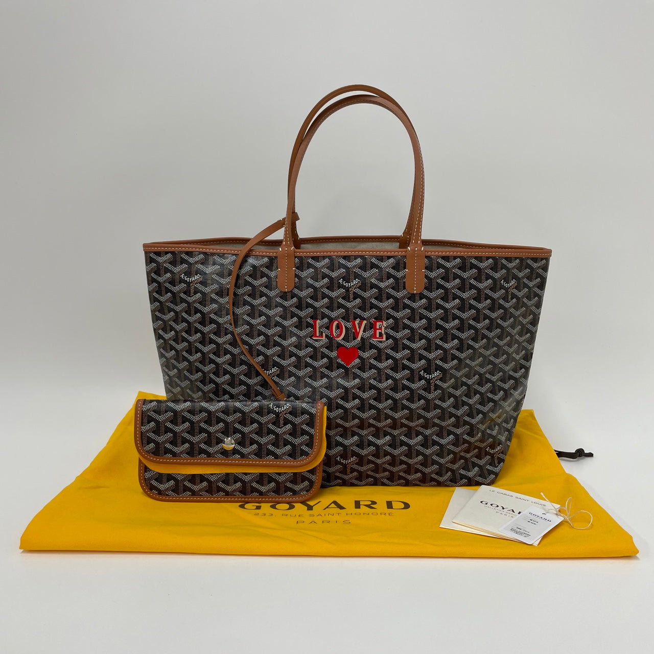 Goyard Saint Louis PM Love Black/Tan