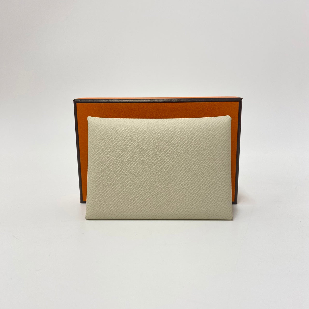 Hermes Calvi Duo Epsom Craie