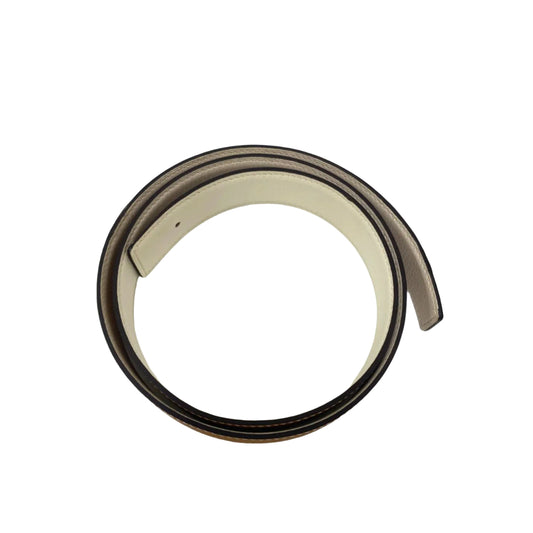 Hermes Belt 32mm Gold Craie