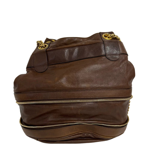 Alexander Mcqueen Faithful Bucket Bag Brown